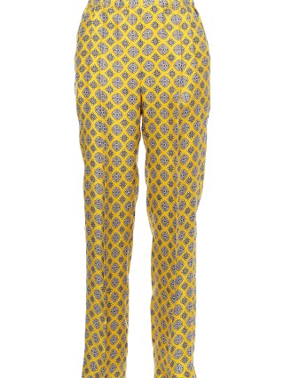 Жёлтые брюки MAX MARA: фото 1 - Invogue